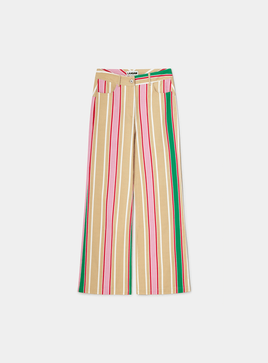 LEROY BROWN STRIPED TWILL PANTS
