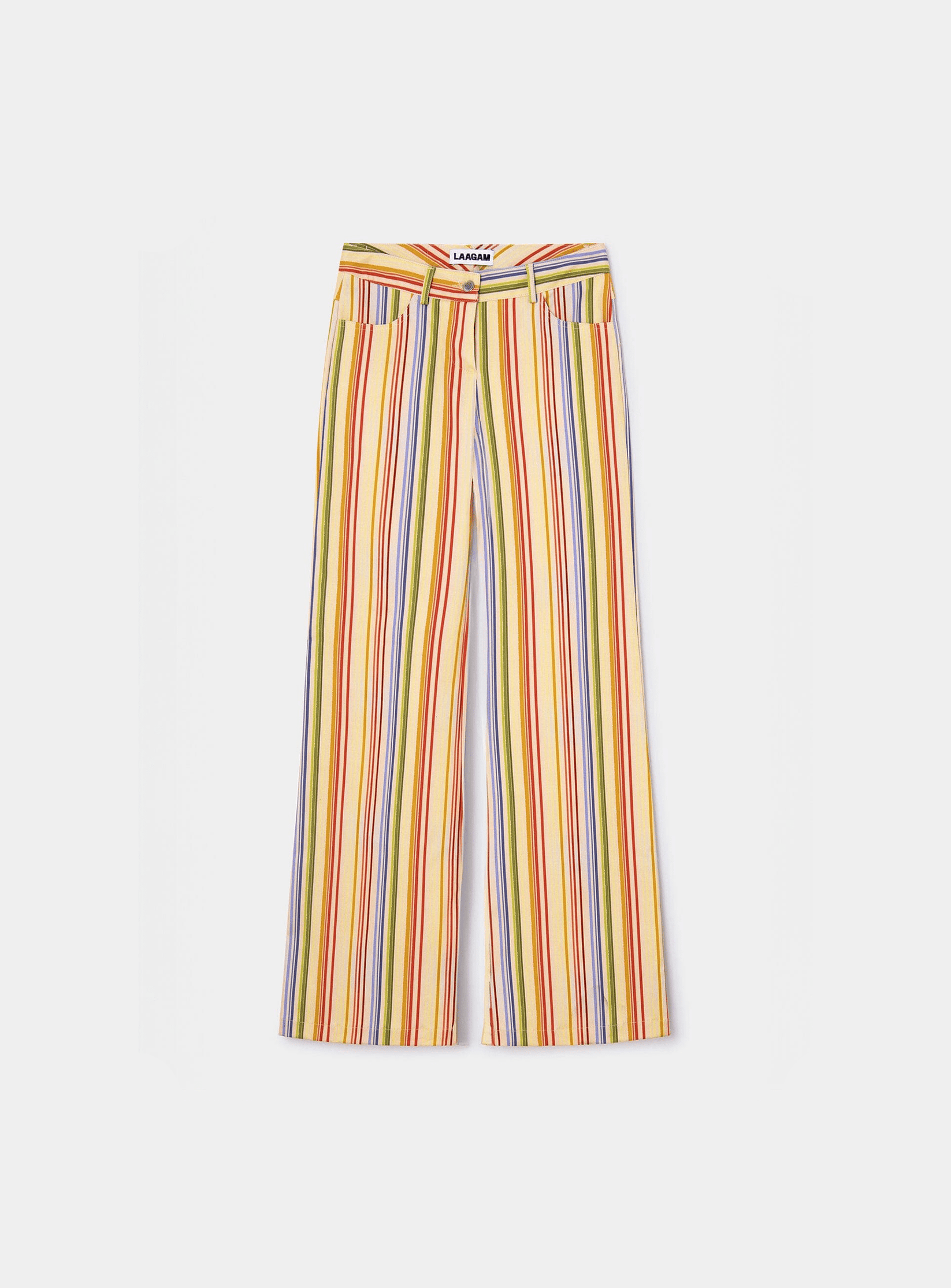 Voil Pants in Yellow Leblon Print