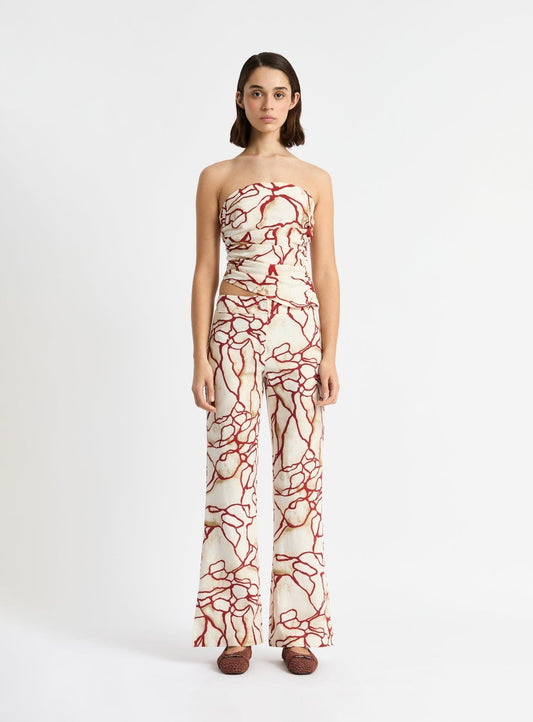 NIKITA ECRU LINEN PANTS