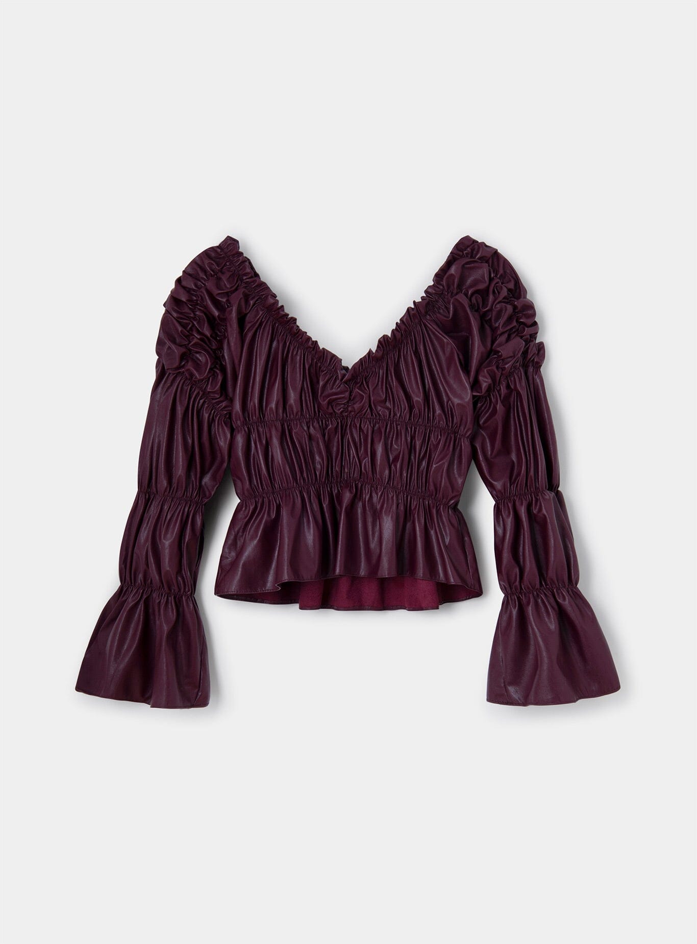 SADIE BURGUNDY BLOUSE