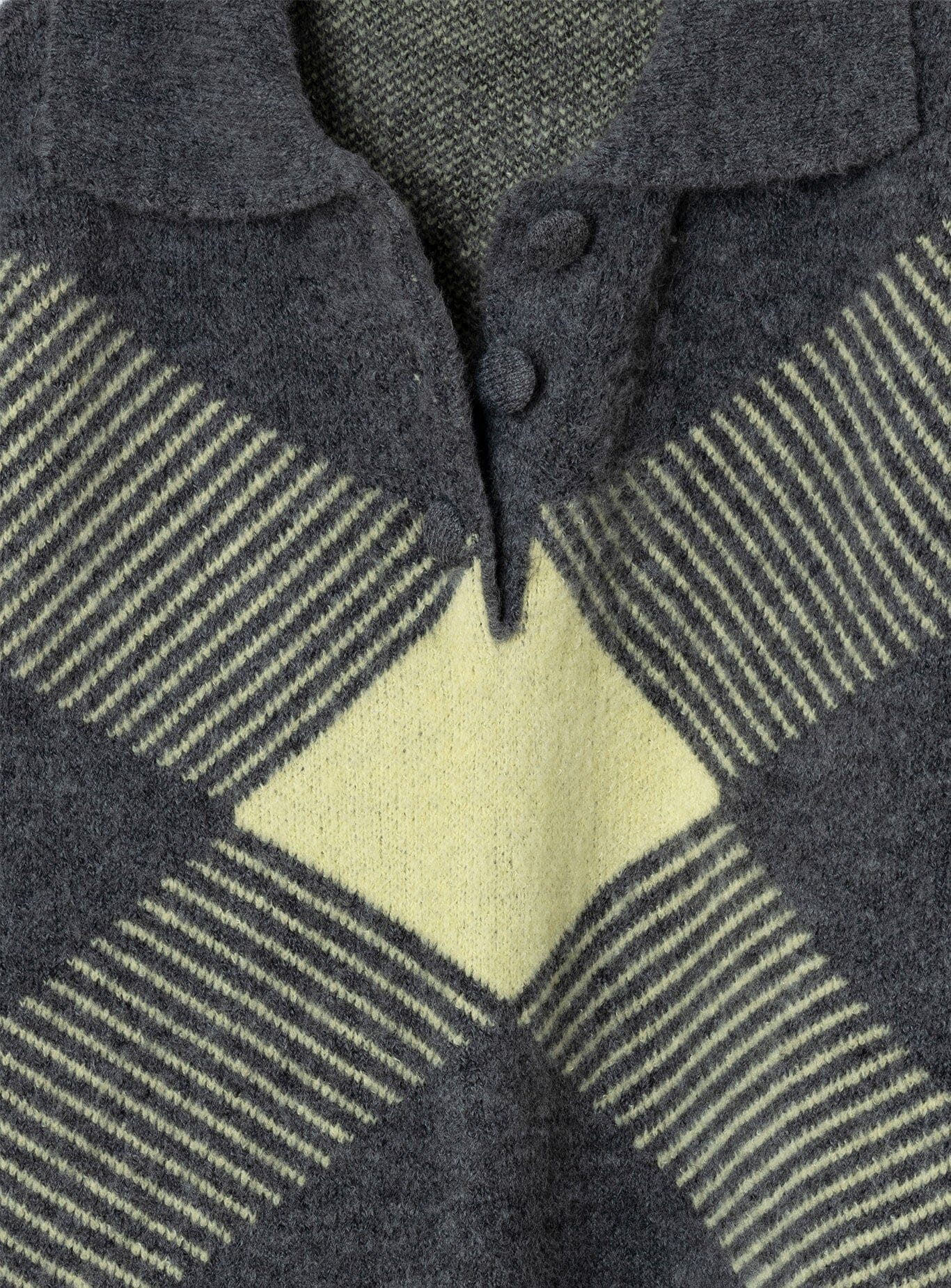 SLOANE POLO NECK GREY KNIT