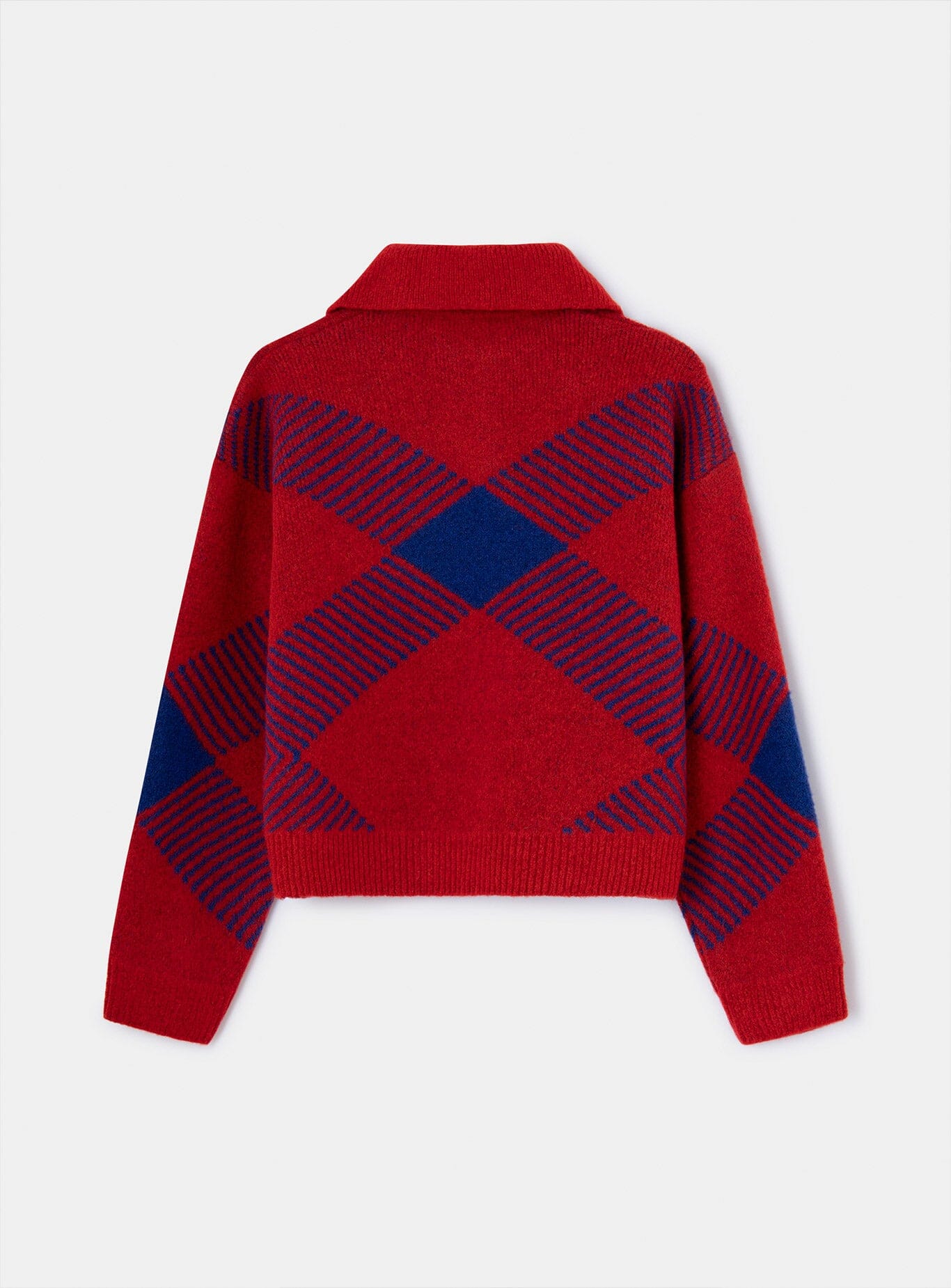 SLOANE POLO NECK RED KNIT