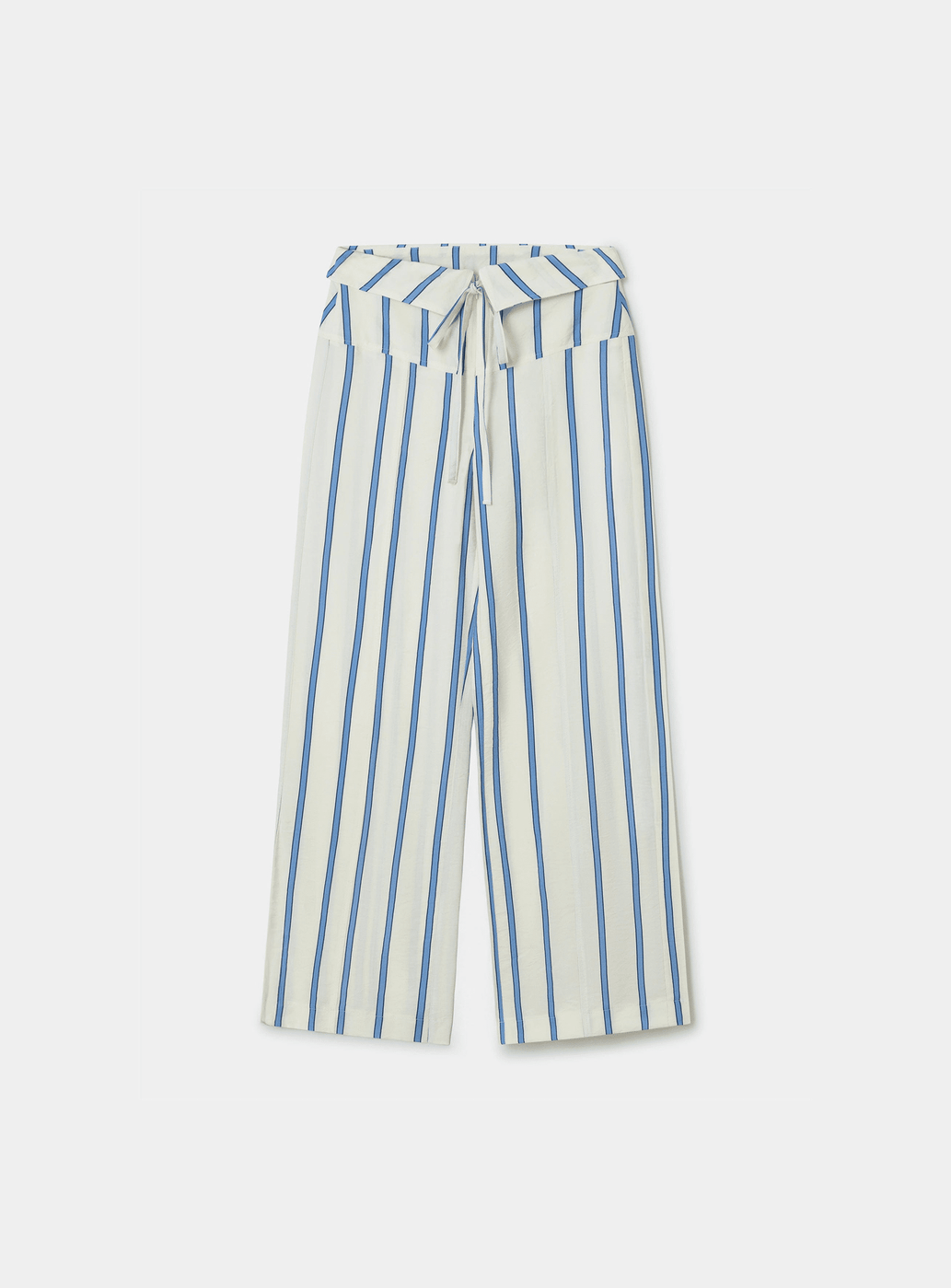 TASHI ECRU STRIPED FLOW PANTS