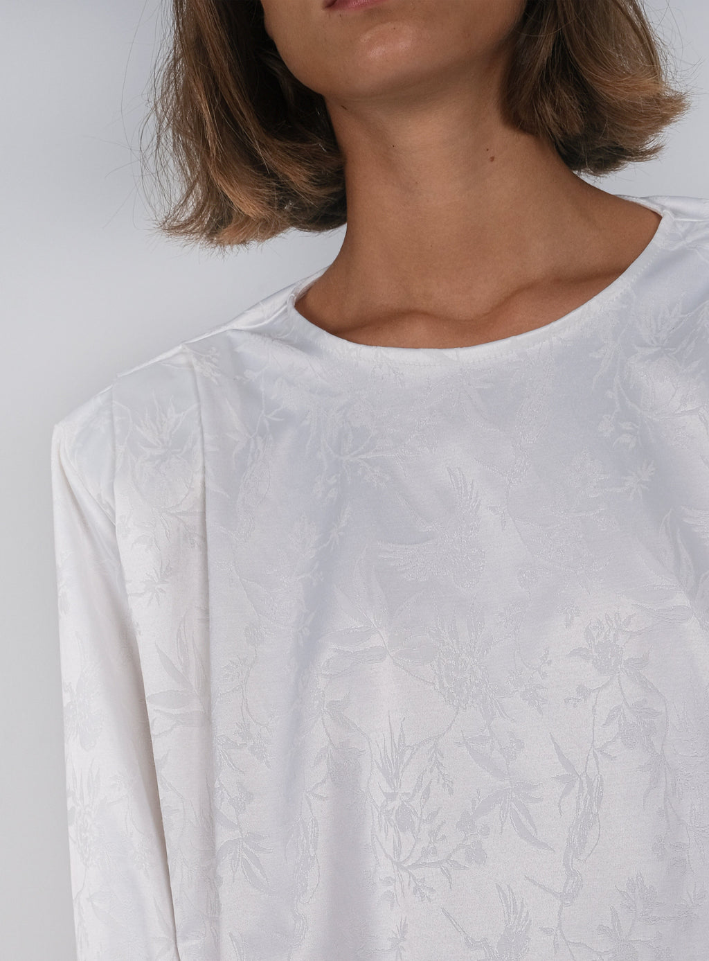 blouse damask white
