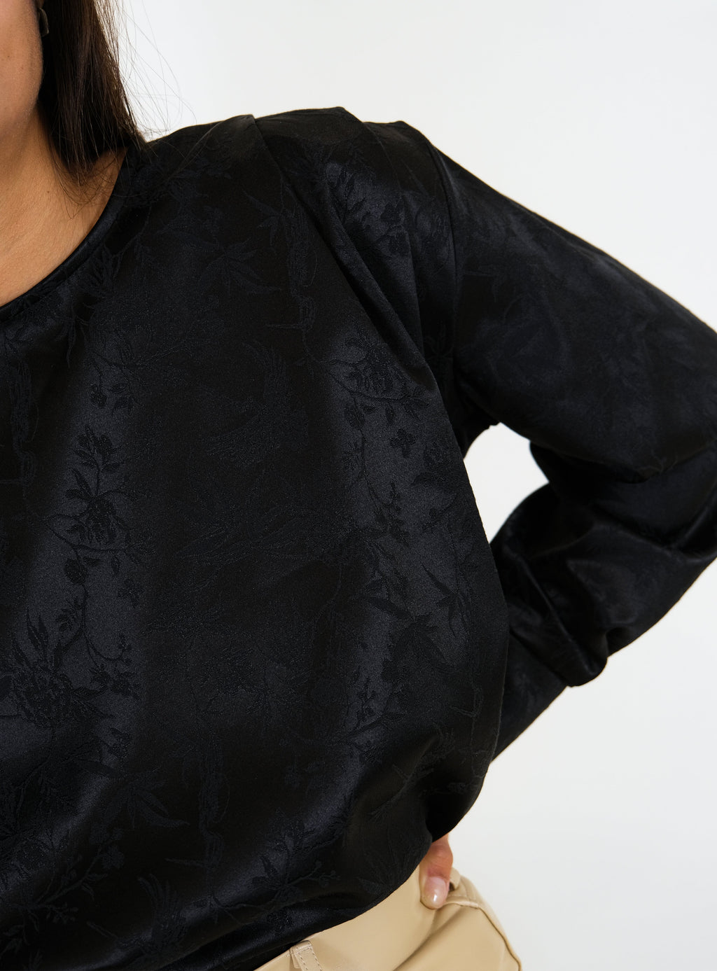 blouse damask black